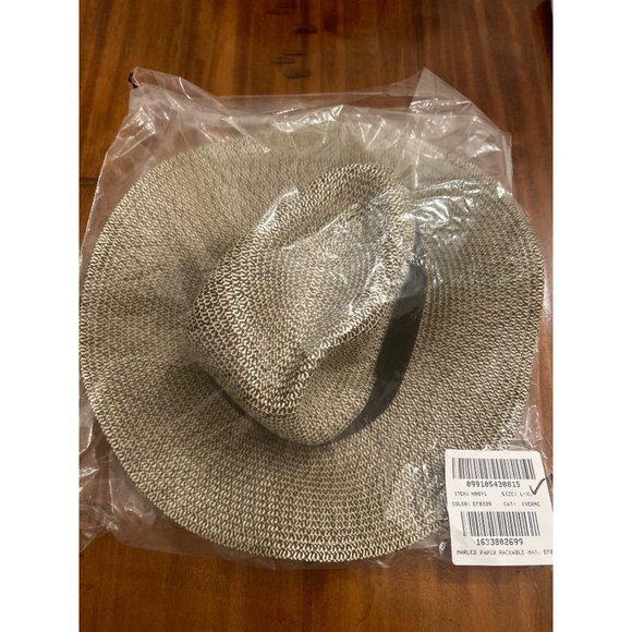 J Crew L/XL Marled wide brim packable hat H8871 - Picture 4 of 6